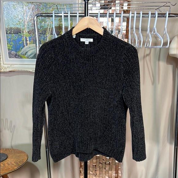 JACHS Girlfriend Black Knit Sweater Size Medium 21-23” - Picture 1 of 6